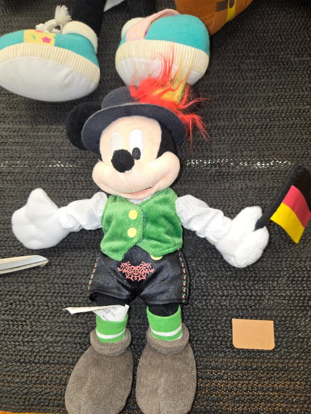 Oktoberfest Germany themed Walt Disney Mickey Mouse bean Bag Plush great shape